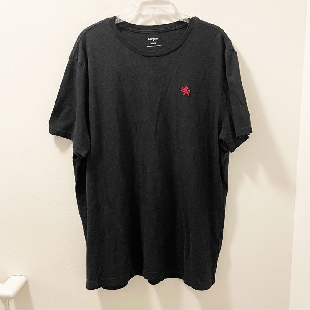 Express Black Lion Slub Cotton T-Shirt- Size XXL